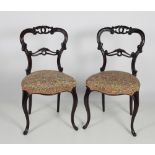 A very good set of six early Victorian mahogany Parlour Chairs,