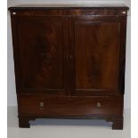 A Nelson period mahogany Blanket Chest,
