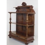 A fine quality Victorian walnut and crossbanded Buffet, in the style of Lamb of Manchester,