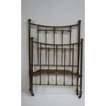A pair of attractive Edwardian brass Bed Ends.