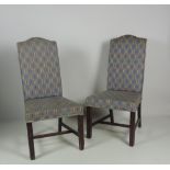 A set of 6 Georgian style stained wooden Dining Chairs,