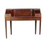 A fine quality mahogany "Carlton House," type Desk, by O'Connell's of Cork,