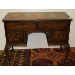 A Chippendale style mahogany Ladies kneehole Writing Desk,