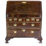 A fine Georgian period drop front inlaid mahogany Bureau,