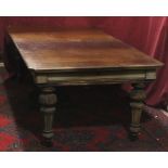 A large Victorian Irish mahogany extending Dining Table,