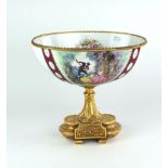 A 19th Century attractive and large oval porcelain Bowl,