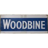 An original "Woodbine" Cigarette enamel Advertisement Sign, approx.
