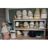 A large collection of modern Light Shades, of varying sizes. As a collection, w.a.f.