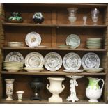 A large collection of China and Delph, including Minton, Spode, Cantonese, comprising of bowls,