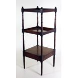 A 19th Century Irish mahogany three tier Dumbwaiter,