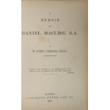 O'Driscoll (W. Justin) A Memoir of Daniel Maclise, R.A., L. 1871. First Edn., port. frontis, cont.