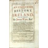 [Harris] Ware: The Antiquities and History of Ireland, By the Rt. Hon. Sir James Ware, Knt.