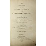 Smith (Adam) An Inquiry into the Nature and Causes of the Wealth of Nations, 3 vols. Glasgow 1805.