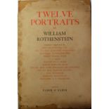 Rothenstein (Wm.) Twelve Portraits, lg. folio L. 1929. First Edn., 12 ports. include. Geo. Bern.