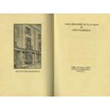 Cuala Press: Masefield (John) Some Memories of W.B. Yeats, D. 1940. Lim. Edn. No.