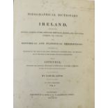 Lewis (Samuel) A Topographical Dictionary of Ireland, 2 vols. plus Atlas, together 3 vols. lg.