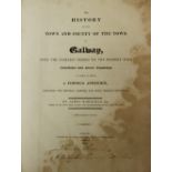 Hardiman (James) The History of the Town and County of .. Galway, 4to D. 1820. First Edn., fold.