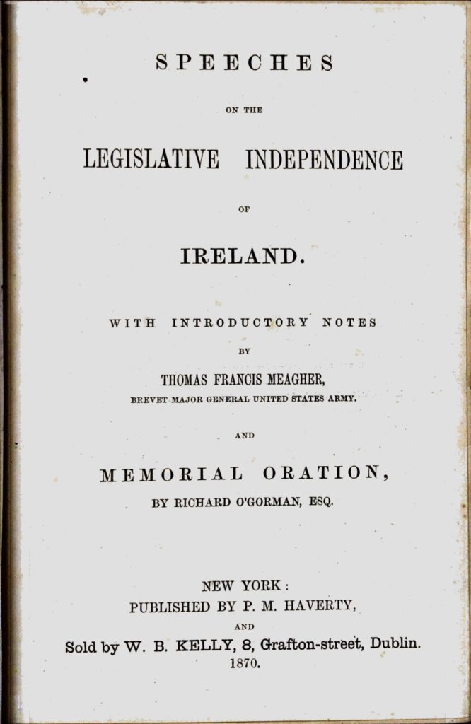 Blennerhassett Leech (A.) Irish Riflemen in America, L. 1875. First Edn., frontis cold. plts.