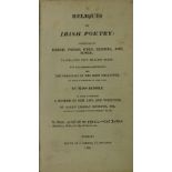 Binding: Brooke (Miss Charlotte) Reliques of Irish Poetry, 8vo D. (J. Christie) 1816. Second Edn.