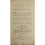 Webb (Wm.) An Analysis of the History and Antiquities of Ireland, Prior to the Fifth Century. 8vo D.