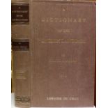 Reprint: Johnson (Samuel) A Dictionary of the English Language, 2 vols. lg.