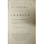Inscribed by John Kearney Robertson (Wm.) The History of America, 3 vols. 8vo D. 1777.