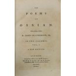 Bindings etc: Macpherson (J.) The Poems of Ossian, 2 vols. L. 1796, cont.