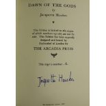 In Fine Binding Binding: Hawkes (Jacquetta) Dawn of the Gods, lg. 4to Lond. (Arcadia Press) 1969.