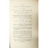 Harris (Walter) The History and Antiquities of the City of Dublin, 8vo D. 1766. First Edn., fold.