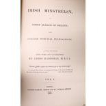 Hardiman (James) Irish Minstrelsy, 2 vols. 8vo L. 1831. First Edn., 2 hf. titles, 1 engd. port.