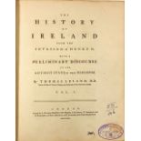 Leland (Thomas) The History of Ireland ..., 3 vols. L. (J. Nourse) 1773, First Edn., hf. titles, Ex.