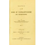 Lilford (Lord) Notes on the Birds of Northamptonshire and Neighbourhood, 2 vols. roy 8vo L. 1895.