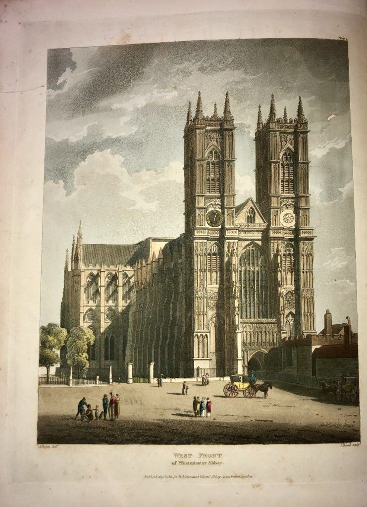 With Hand-Coloured Plates Ackermann (Randolph) The History of the Abbey Church of St.