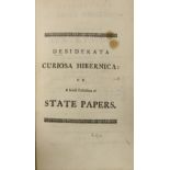 Lodge (John) Disdierata Curiosa Hibernica: or, A Collection of State Papers ...