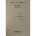 Genealogy: Gallwey (Hubert) The Wall Family in Ireland 1170 - 1970, 4to Naas 1970. First Edn.