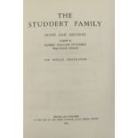 For Private Circulation Genealogy: Studdert (R.H.) The Studdert Family Notes and Records, 4to D.
