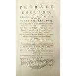 Genealogy: Collins (Arthur) The Peerage of England, 8 vols. 8vo L. 1779. Fifth, plus Longmate (B.