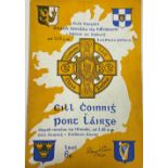 1959 All-Ireland Hurling Programme