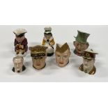 A collection of 7, 20th Century Toby Jug