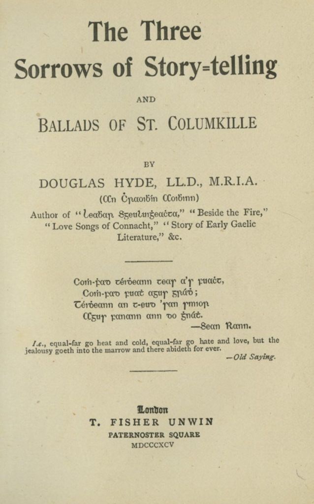 Hyde (Douglas) The Three Sorrows of Stor