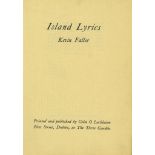 Faller (Kevin) Island Lyrics, 4to D. (Three Candles) 1963. First Lim. Edn. No.