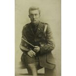 Postcard: Republican Interest, a real Photographic sepia type Card of Comdt Peader Breslin,