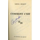 Beckett (Samuel). Comment C'Est, Roman