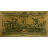 Currency Commission Consolidated Bank Note: Ploughman - The Munster and Leinster Bank Limited 19.1.