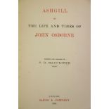 Horse Racing: Radcliffe (J.B.) Ashgill or the Life and Times of John Osborne, thick 8vo L. 1900.
