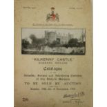 Kilkenny Castle: Battersby & Co. - Catalogue of the Valuable Antique, and Interesting Contents of .