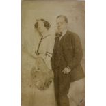 Photograph: Sire William Orpen and Grace Gifford, a small original photograph (cut-down) on card,