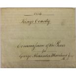 Co. Offaly: King's County - Commission of the Peace for George Alexander Moorhead Esq. M.D., Lg.