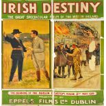 The Great Spectacular Film of the War In Ireland Cinema Poster: Irish Destiny,
