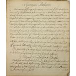 Important Quaker Medical Manuscripts Quaker Interest: Leadbeater (Mary) 1758-1826 - Two Manuscript